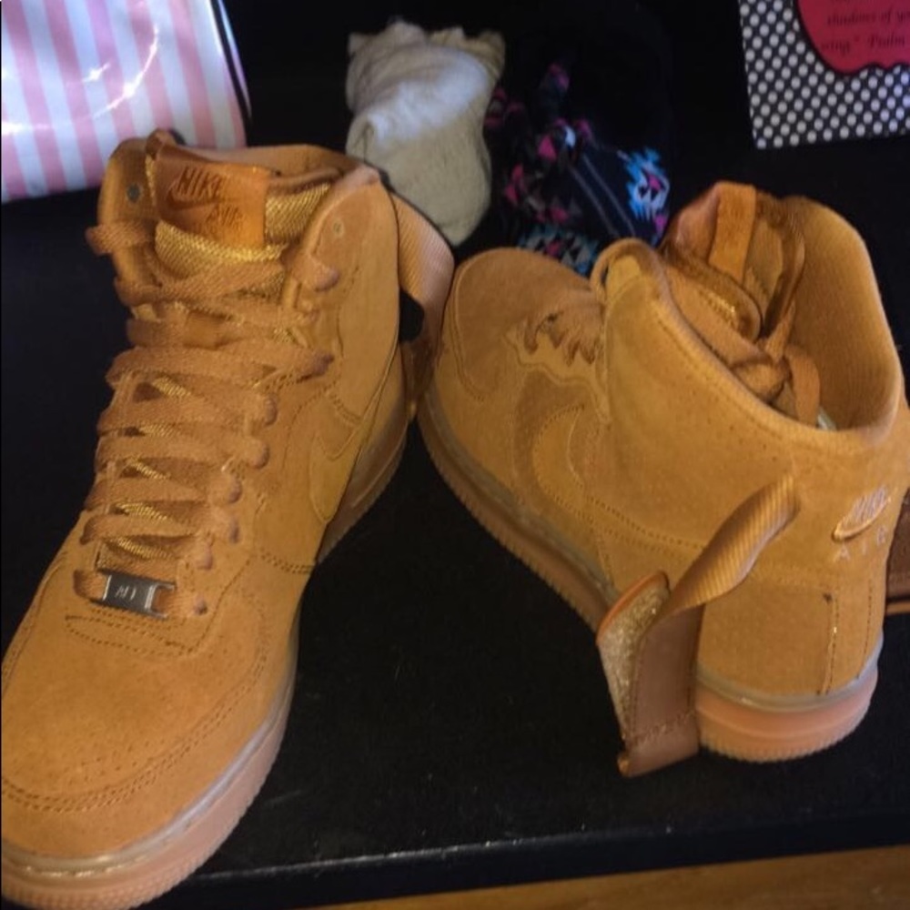 Fresh Nike Air Force 1s Suede Hi-Tops